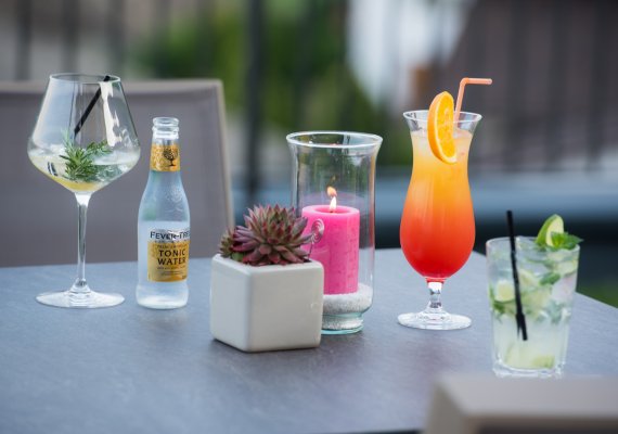Cocktails e rinfreschi nella nostra winebar a Caldaro